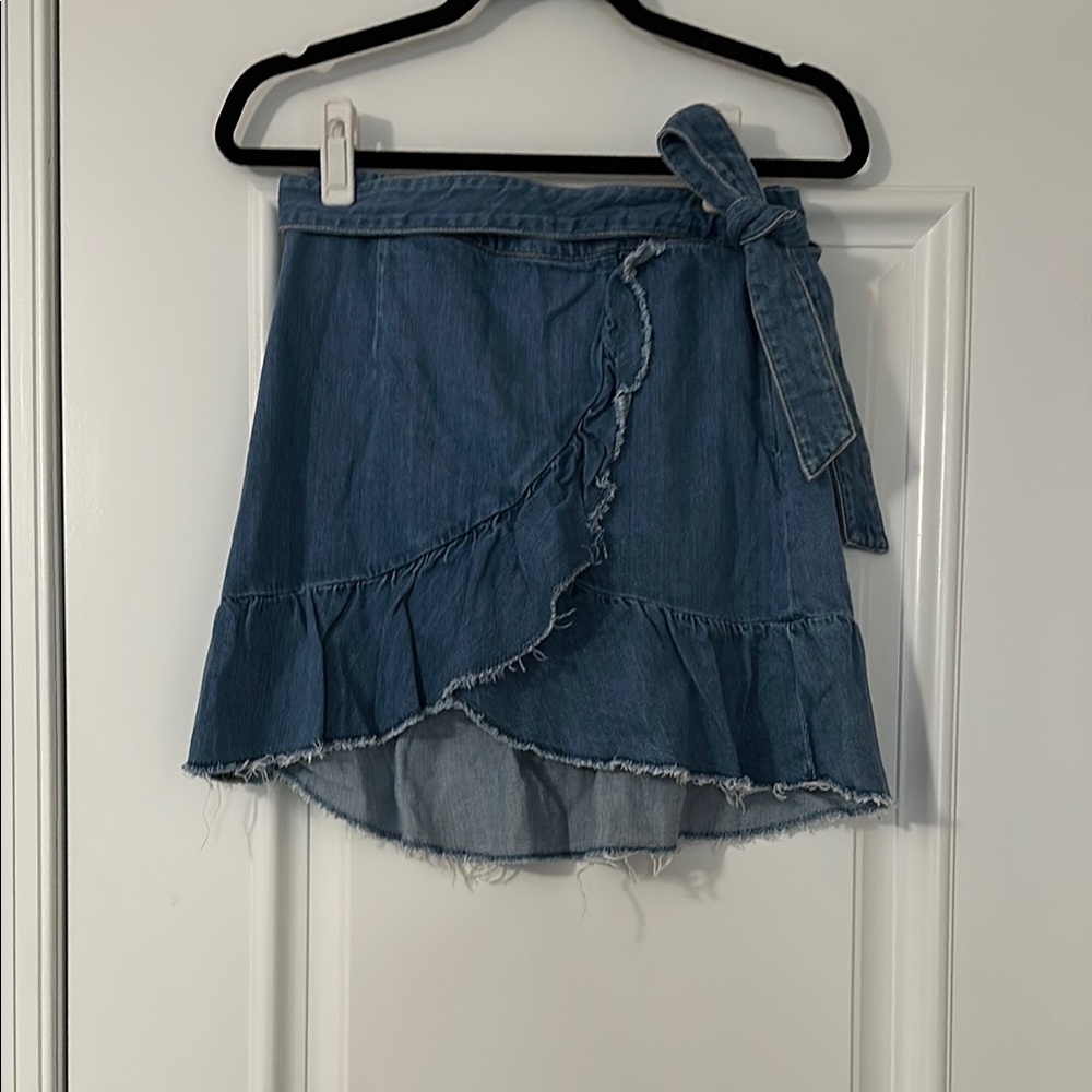 Paige Denim Wrap Skirt